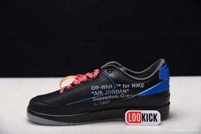 Rep Jordan Black Low Blue 2 Retro Off-White DJ4375-004 SP 0424